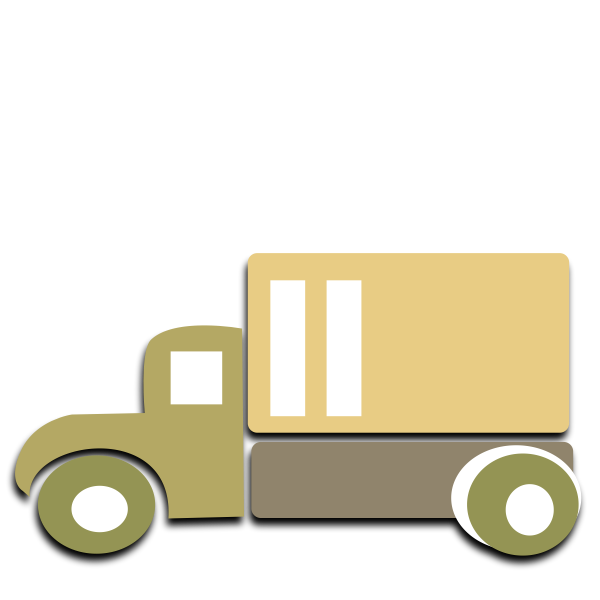 SVG Box truck vector image