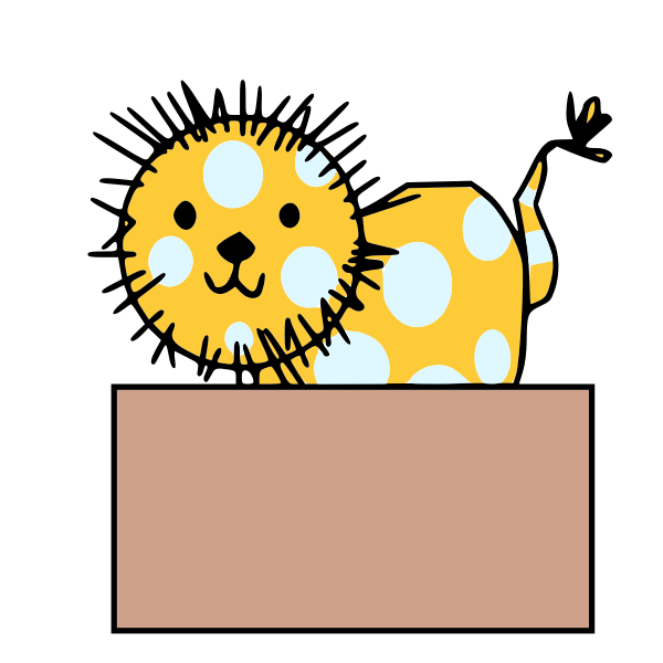 SVG Boxed lion