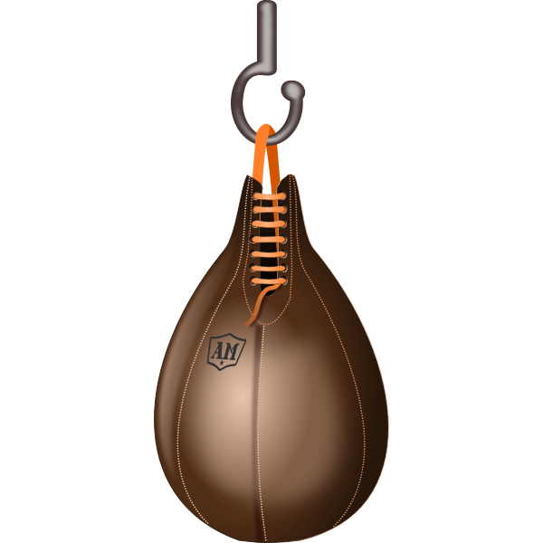 SVG Boxing speedbag vector illustration