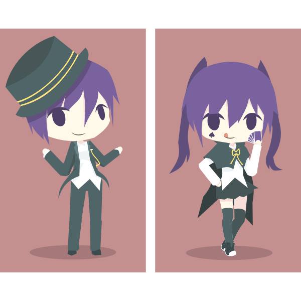 SVG Boy amp girl magician