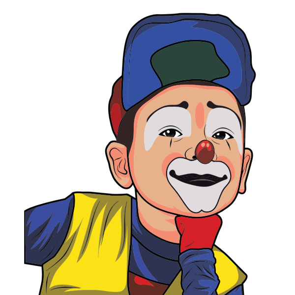 SVG Boy clown