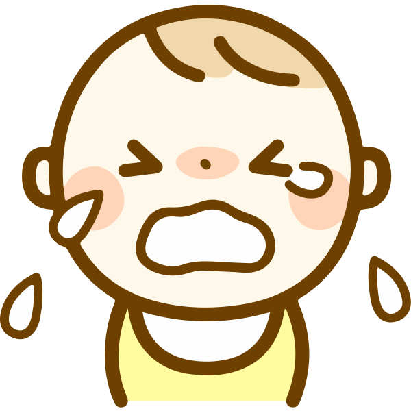 SVG Boy crying cartoon image