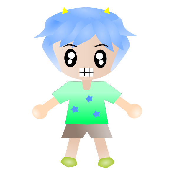 SVG Boy eith horns