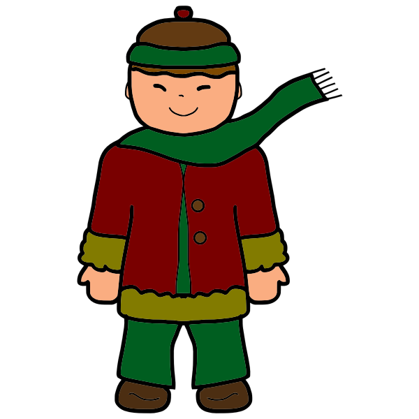 SVG Boy in winter