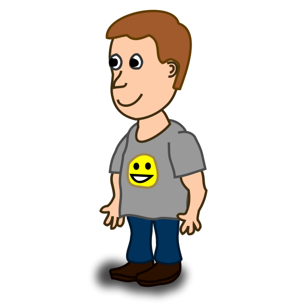 SVG Boy omic character vector image