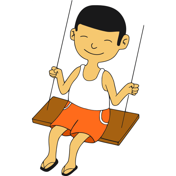 SVG Boy on swing