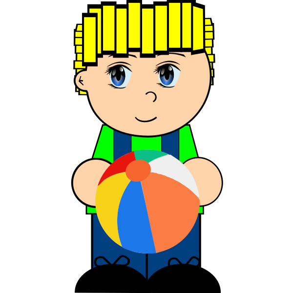 SVG Boy playing