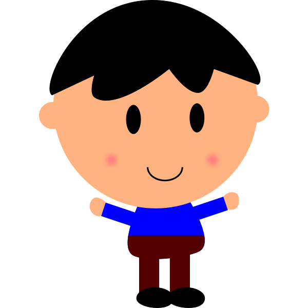 SVG Boy smiling