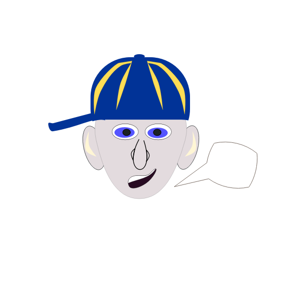 SVG Boy with baseball cap