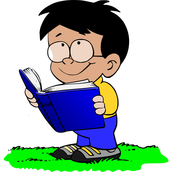 SVG Boy with book
