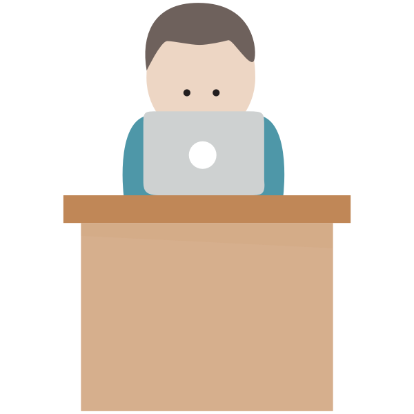 SVG Boy with laptop