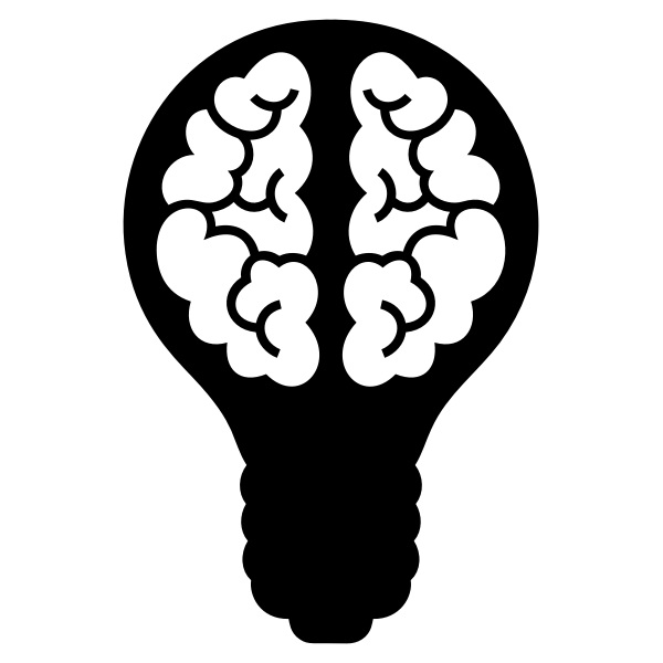 SVG Brain light bulb