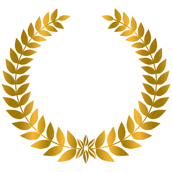 SVG Brass Laurel Wreath