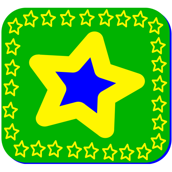 SVG Brazil star vector image