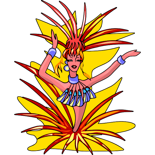 SVG Brazilian dancer