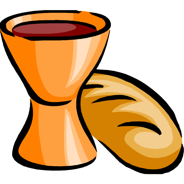 SVG Bread and wine vector image