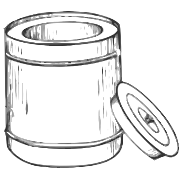 SVG Bread bin vector clip art