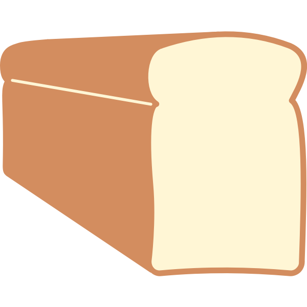 SVG Bread loaf vector image
