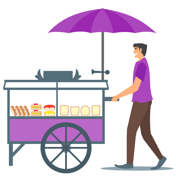SVG Bread seller