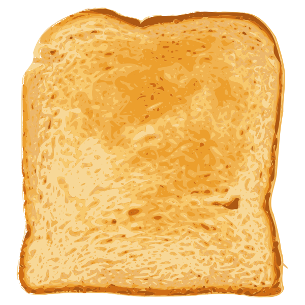 SVG Bread slice vector image