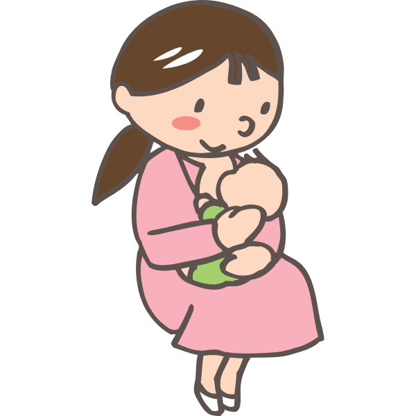 SVG Breastfeeding mother