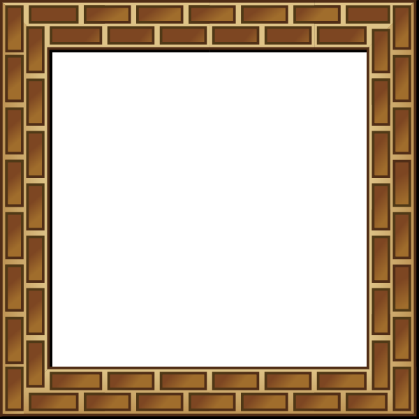 SVG Brick frame vector image