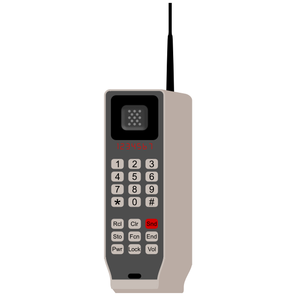 SVG Brick phone icon vector illustration
