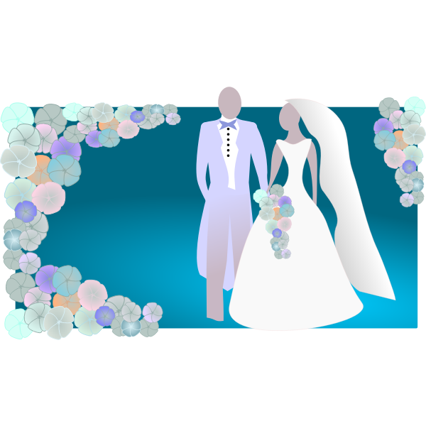 SVG Bride and Groom