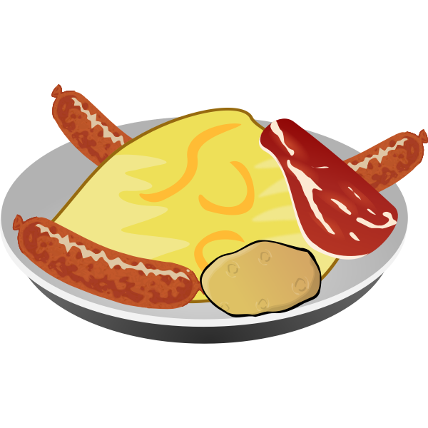 SVG British breakfast vector image