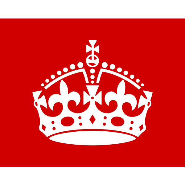 SVG British Crown vector illustration