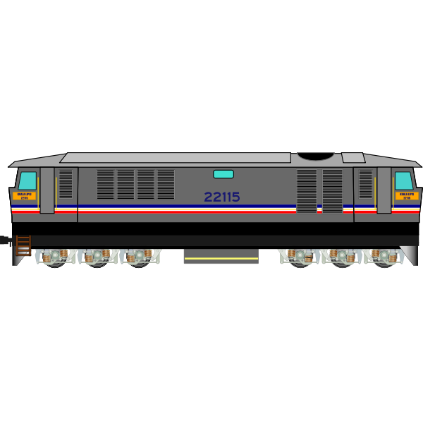 SVG British locomotive
