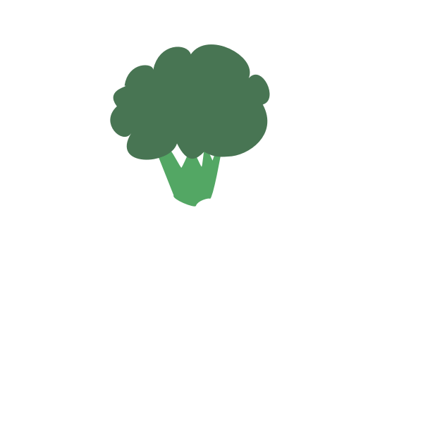 SVG Broccoli drawing