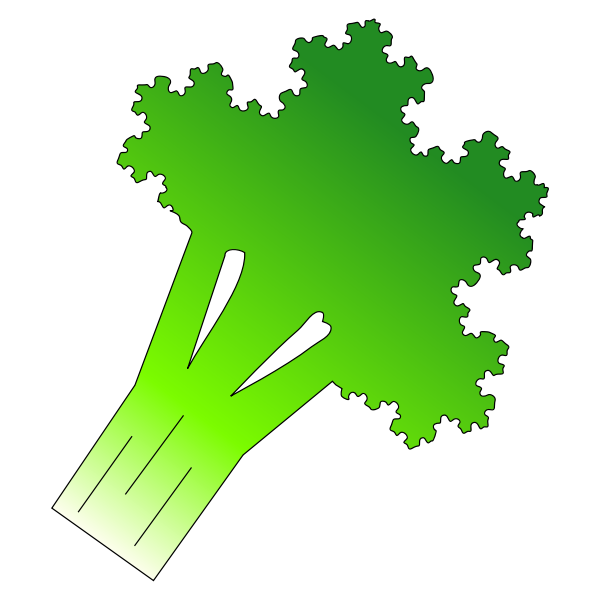 SVG Broccoli outlined