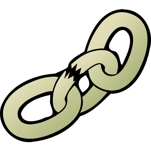 SVG Broken chain