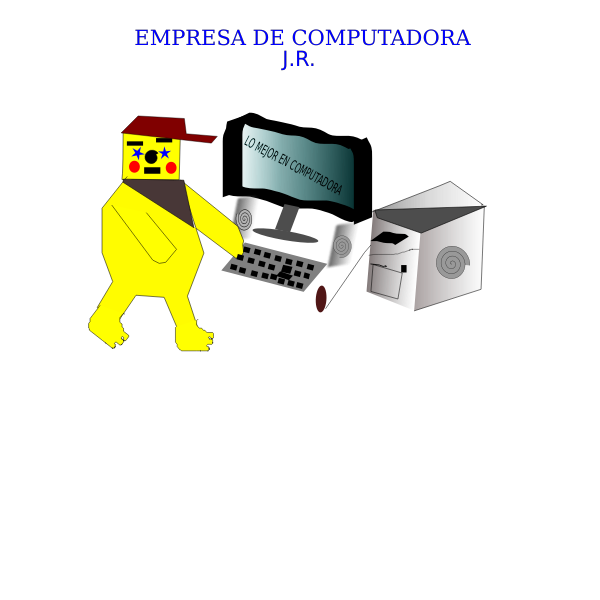 SVG Broken computer vector drawing