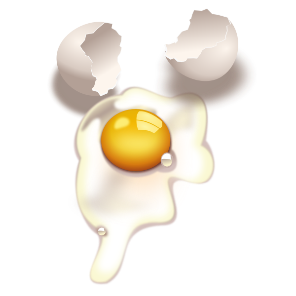 SVG Broken egg vector illustration