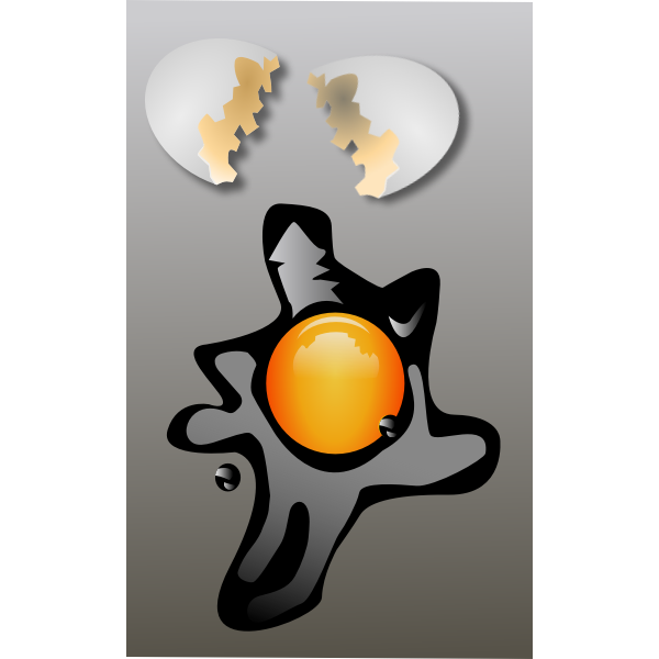 SVG Broken egg with shells