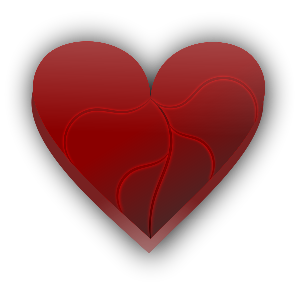 SVG Broken heart vector clip art