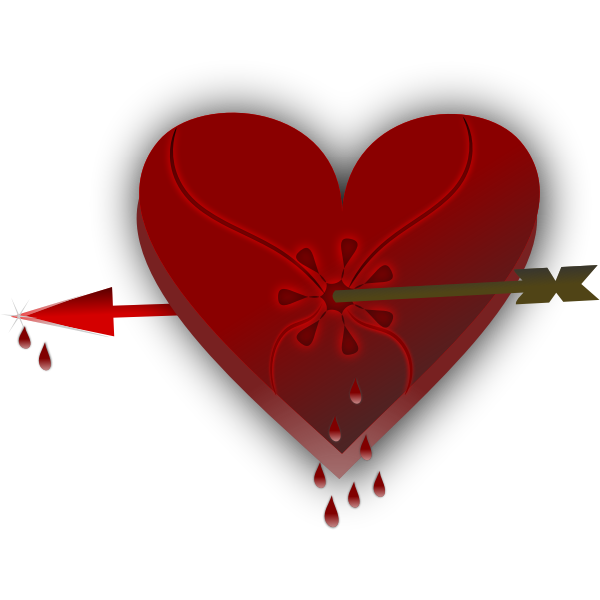 SVG Broken heart vector image
