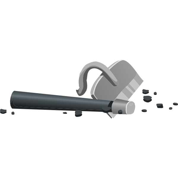 SVG Broken metal tool