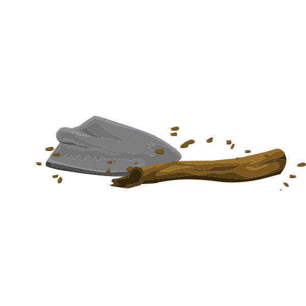 SVG Broken shovel