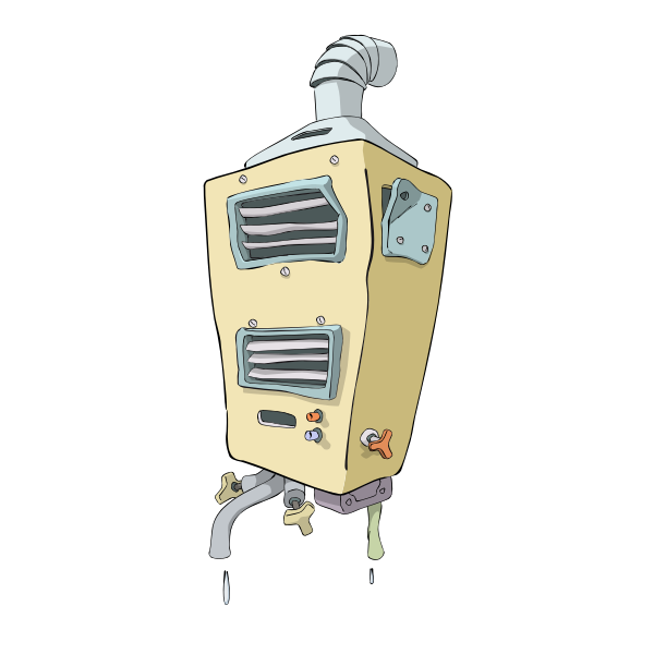 SVG Broken water heater