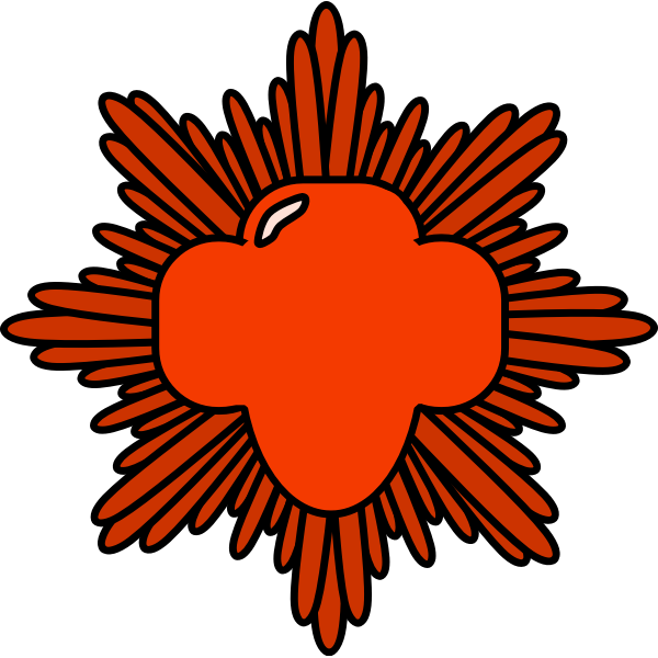 SVG Bronze award pin vector drawing