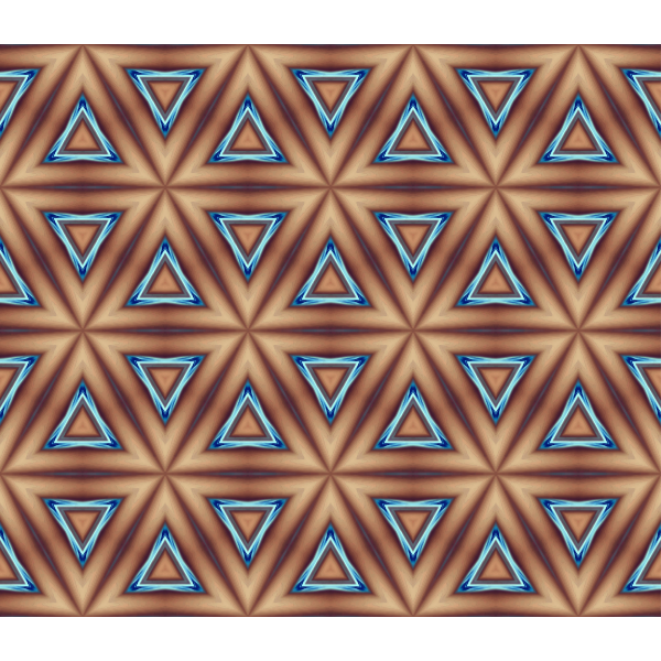 SVG Brown background with blue triangles