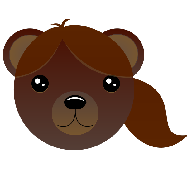 SVG Brown bear