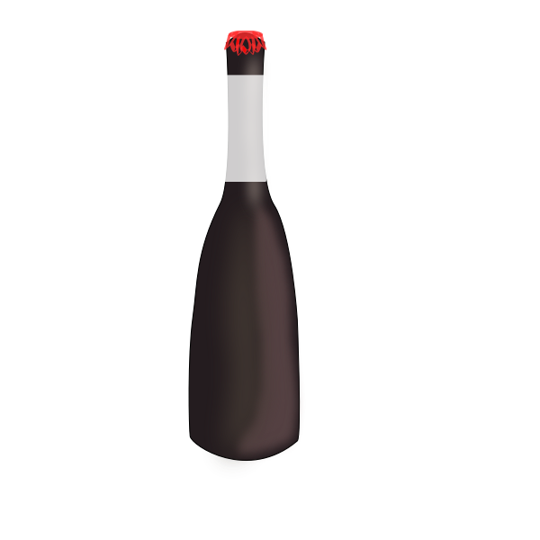 SVG Brown beer bottle vector image