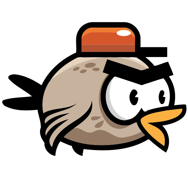 SVG Brown bird from a video game