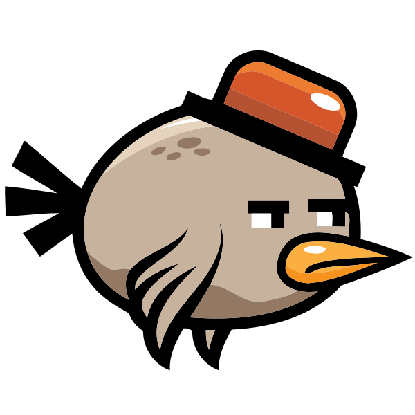 SVG Brown birdie