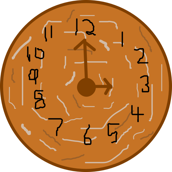 SVG Brown clock