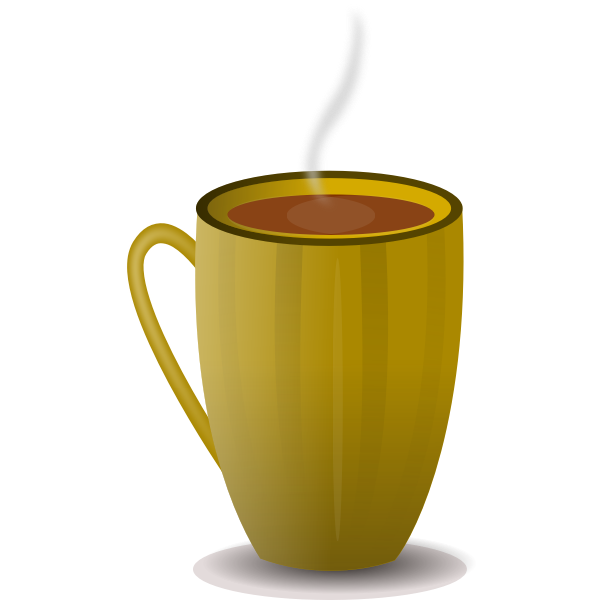 SVG Brown coffee mug vector image